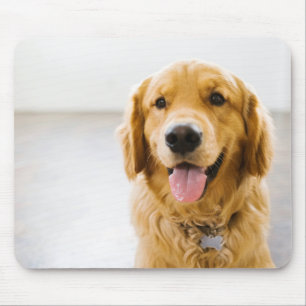 Tapis De Souris Retriever d'or souriant