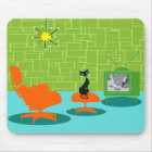 Rétro âge d'espace Kitty Mousepad