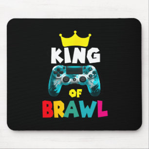 Tapis De Souris Rétro Bagarreur Roi Joueur Jeux Bagarreur Bagarre