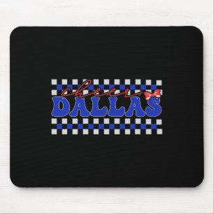 Tapis De Souris Retro Dallas Coquette Bow Cheer Tee Cheerleader Ch