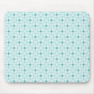 Tapis De Souris Rétro Glam Mousepad, Turquoise