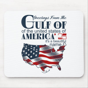Tapis De Souris Retro Golfe De L'Usa Amérique Funny Golfe Du Mexiq