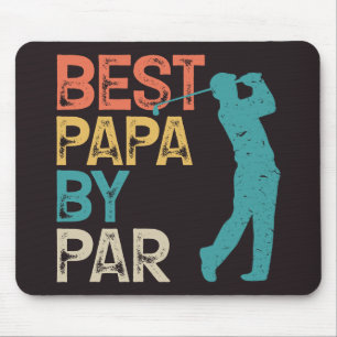 Tapis De Souris Retro Golfer - Best Papa By Par
