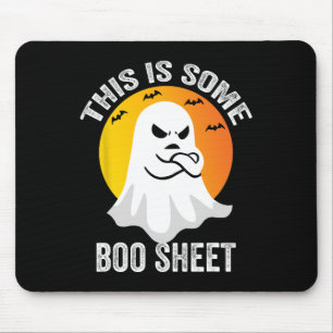 Tapis De Souris Retro Halloween Boo Ghost Costume C'Est Un Petit B