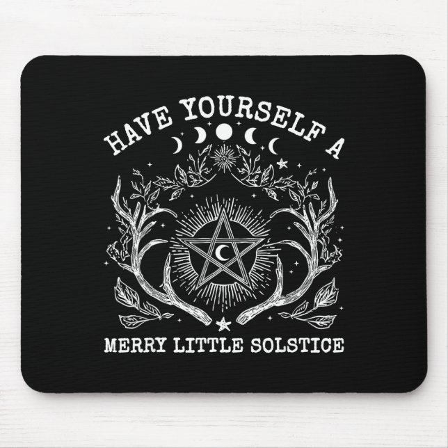 Tapis De Souris Retro Have Yourself A Merry Little Solstice Yule C (Devant)