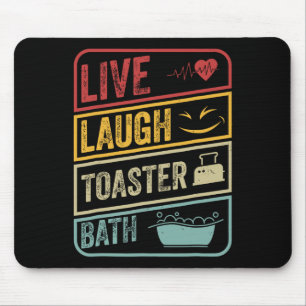 Tapis De Souris Retro Live Lauder Toaster Bath Skeleton Funny Hall