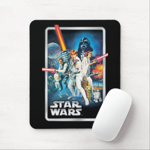 Tapis De Souris Rétro Luke Skywalker, Leia, & Han Solo Cinématogra
