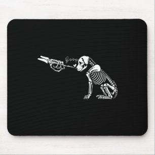 Tapis De Souris Retro mignon squelette main botte chien drôle Hall