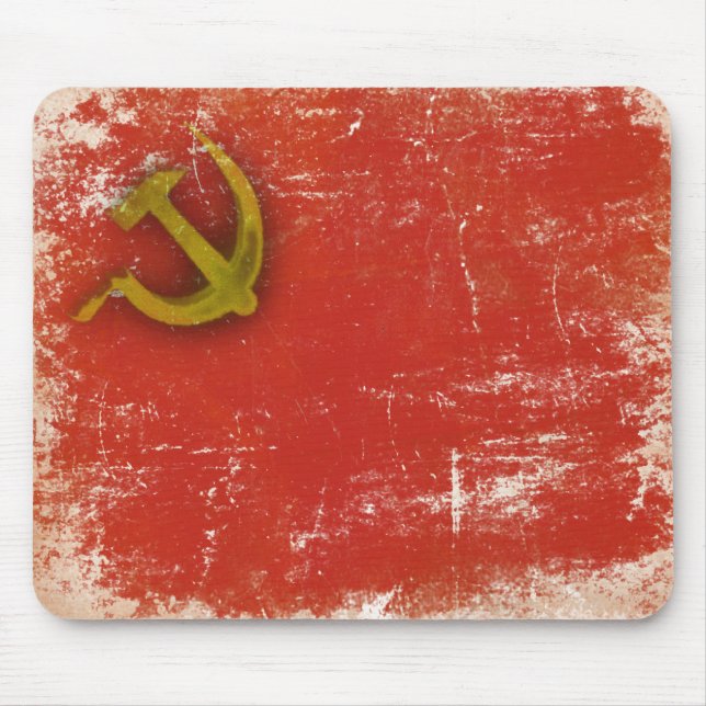 Tapis De Souris Rétro Mousepad avec le vieux drapeau sale d'Union (Devant)