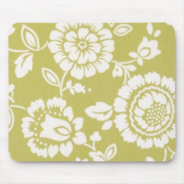 Tapis De Souris Rétro Mousepad floral génial (Devant)
