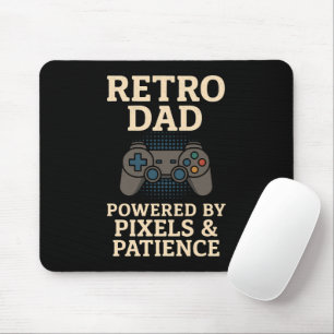 Tapis De Souris Retro Papa Pixel Gamer Design