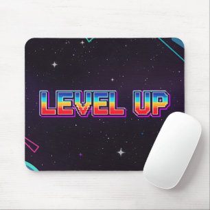 Tapis De Souris Rétro Pixel Art NIVEAU SUPÉRIEUR Étoiles de jeu vi