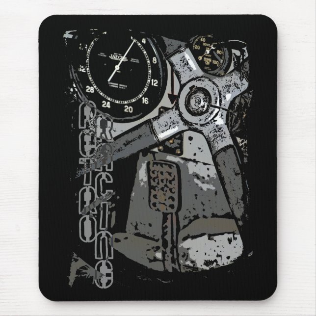 Tapis De Souris Retro Racing Oldtimer Détails Design graphique (Devant)
