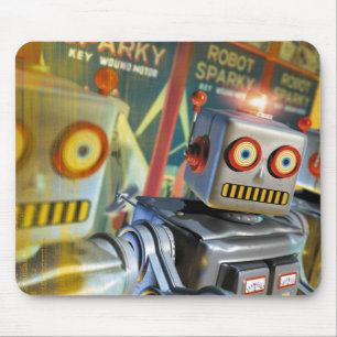Tapis De Souris Rétro robot