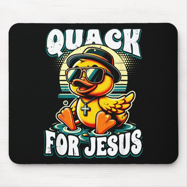 Tapis De Souris Retro Rubber Duck Christian Rubber Ducky Quacks Fo (Devant)