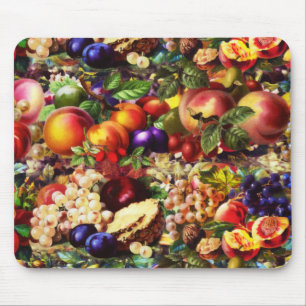 Tapis De Souris Retro Rustique Fruit Fruit Fruit Fruit Tropical Ét