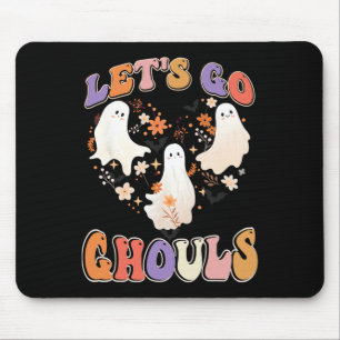 Tapis De Souris Retro Super Allons Gâles Amusants Couples d'Hallow