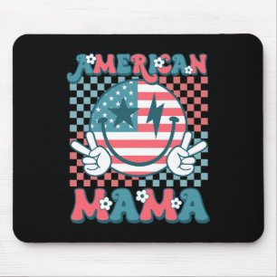 Tapis De Souris Retro Super Quatrième 4 juillet Sourire pour maman
