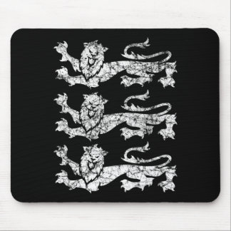 Tapis De Souris Retro Three England Lions Vintage Souvenir T Shirt