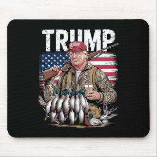 Tapis De Souris Retro Trump Chasse Canard Bonjour Chasse Saison No