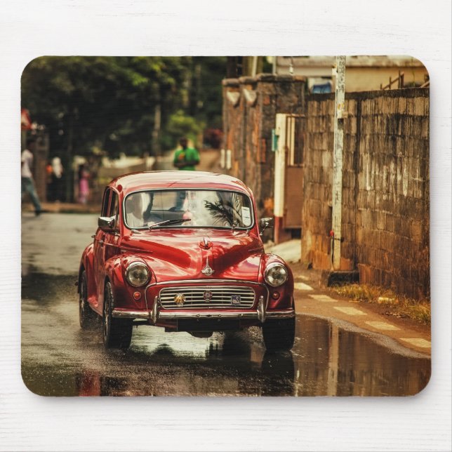 Tapis De Souris RetroMobile rouge. Mineur de Morris (Devant)
