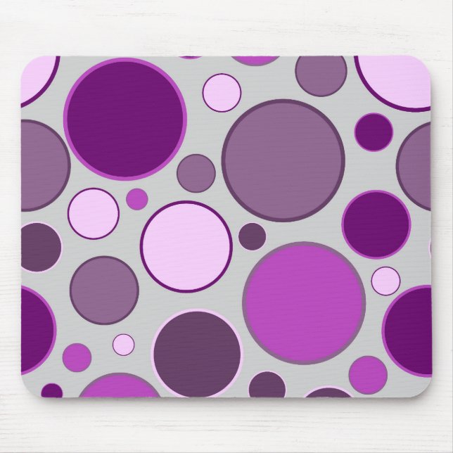 Tapis De Souris rétros cercles (Devant)