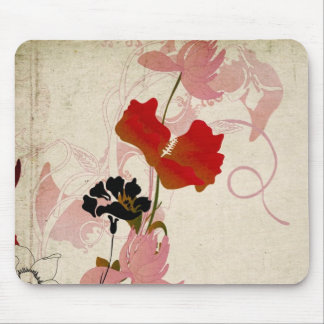 Tapis De Souris Rétros fleurs Mousepad