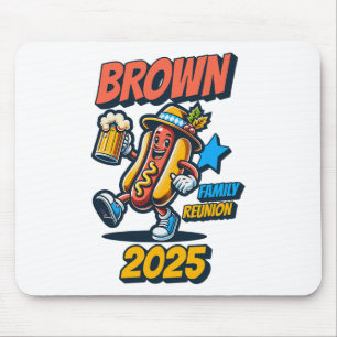 Tapis De Souris Réunion de la famille Brown 2025 Su personnalisé a