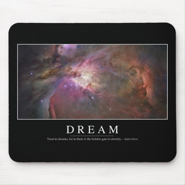 Tapis De Souris Rêve : Citation Inspirationnelle (Devant)