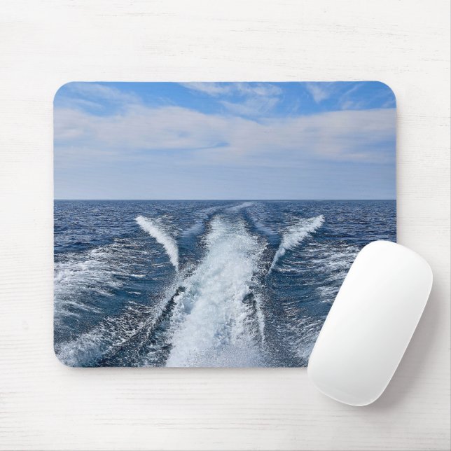 Tapis De Souris Réveil En Bateau Sur Le Lac Michigan (Avec souris)