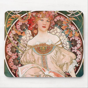 Tapis De Souris Rêverie Alphonse Mucha