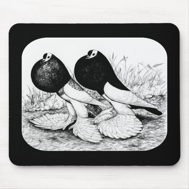 Tapis De Souris Reverseing Pigeons extérieurs (Devant)