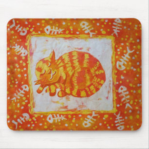 Tapis De Souris Rêves de chat de poisson