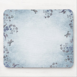Tapis De Souris Rêves floraux bleus