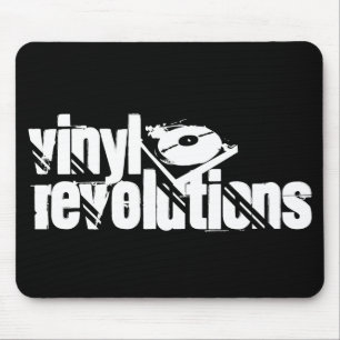 Tapis De Souris Révolutions noires Mousepad de vinyle