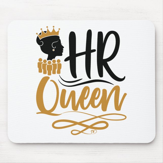Tapis De Souris RH Reine des ressources humaines Femmes (Devant)