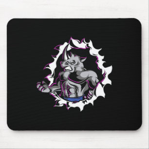 Tapis De Souris Rhino Muscles Fitness Bodybuilding Poids Lifting