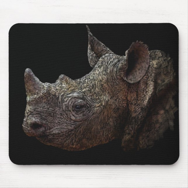 Tapis De Souris Rhino noir (Devant)