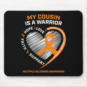 Tapis De Souris Ribbon Ms Warrior Cousin Multiple Sclerosis Award