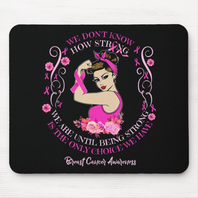 Tapis De Souris Ribbon T-Shirt de sensibilisation au cancer du sei (Devant)