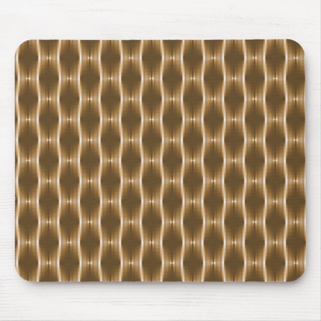 Tapis De Souris Ribbons métalliques de miel doré Mousepad (Devant)