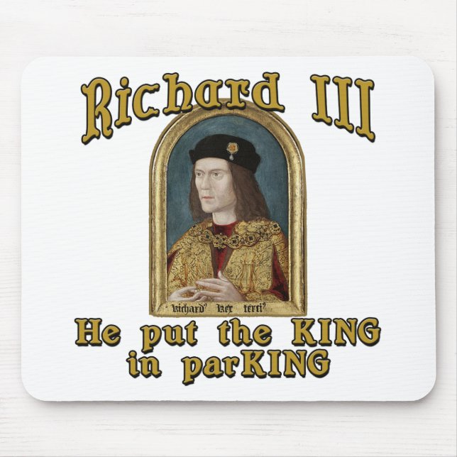 Tapis De Souris Richard III a mis le roi dans le T-shirt de (Devant)