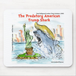 Tapis De Souris Rick London Drôle Trump Requin