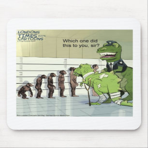 Tapis De Souris Rick London Funny Dinosaur Police Lineup
