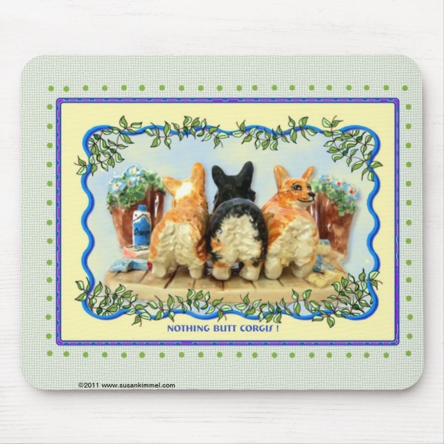Tapis De Souris Rien n'aboutent des Corgis Mousepad (Devant)
