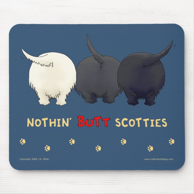 Tapis De Souris Rien n'aboutent des Scotties Mousepad (Devant)