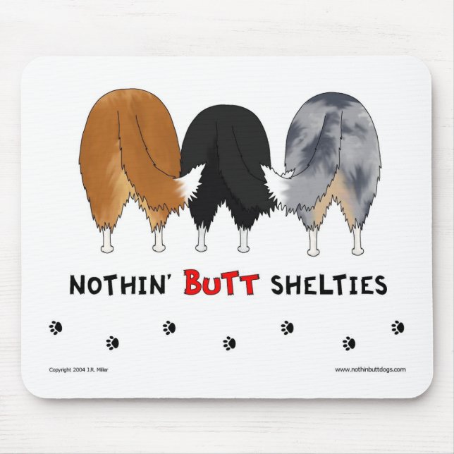 Tapis De Souris Rien n'aboutent Shelties Mousepad (Devant)
