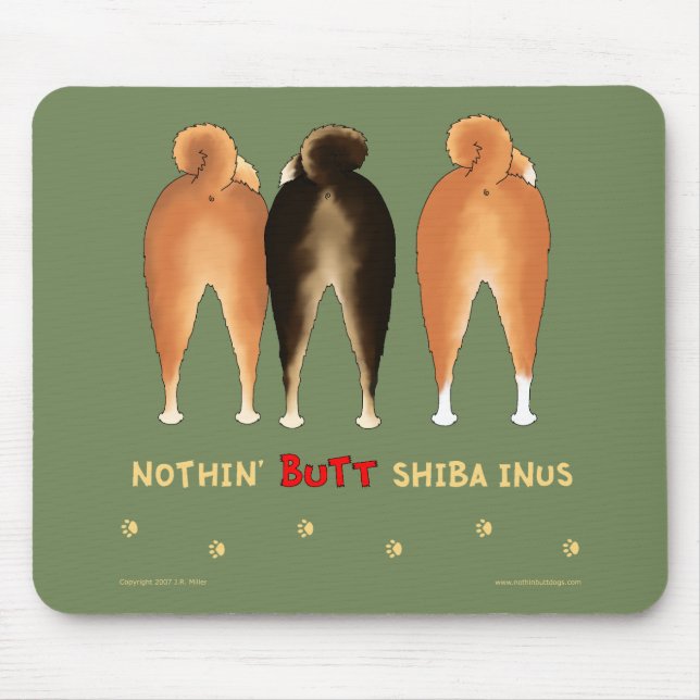 Tapis De Souris Rien n'aboutent Shiba Inus Mousepad (Devant)