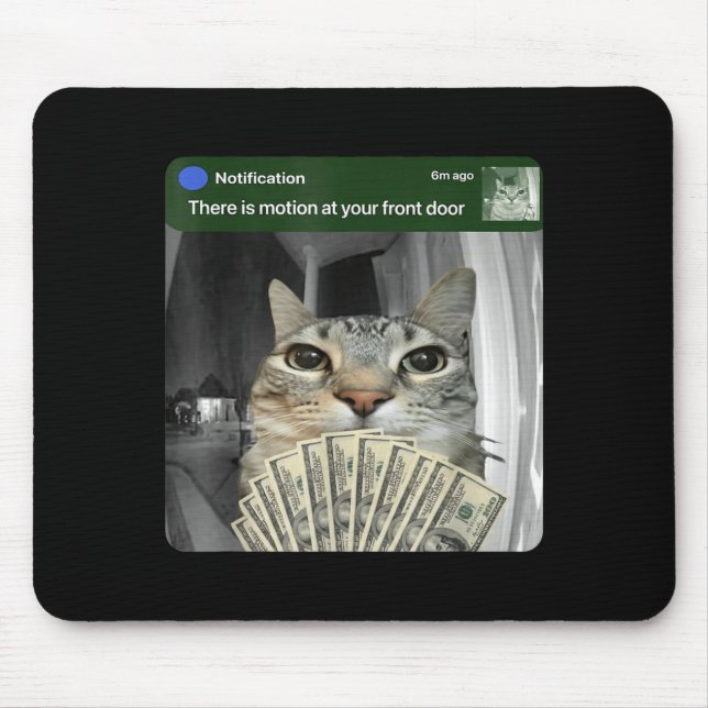 Tapis De Souris Ring Cat With Motion Meme  (Devant)