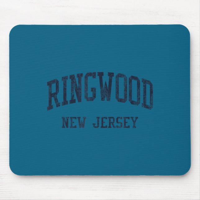 Tapis De Souris Ringwood Nj Jn5 Vintage Athletic Blue Design  (Devant)